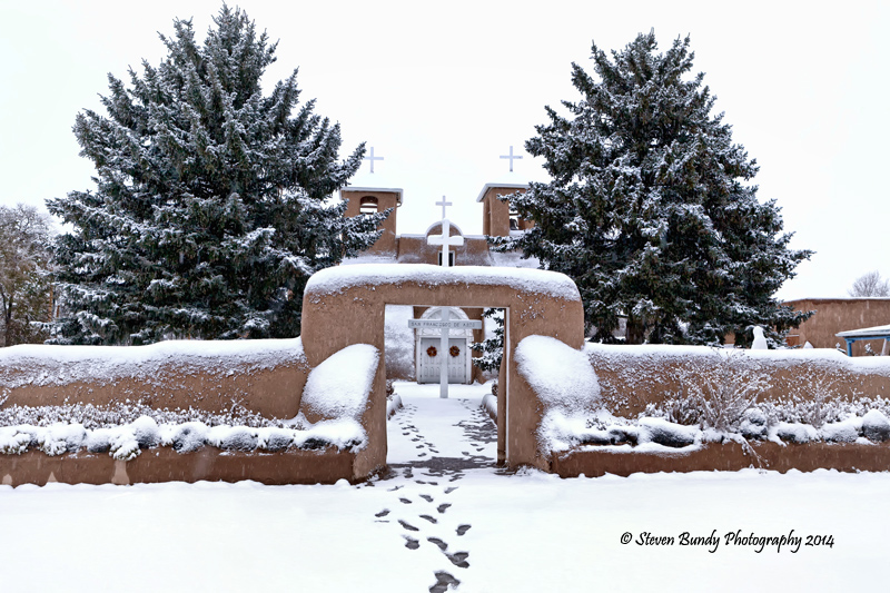 san francisco de asis in snow