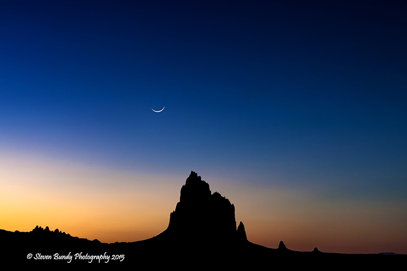 shiprock sunset
