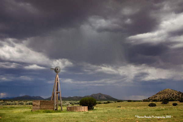 storm and windmill