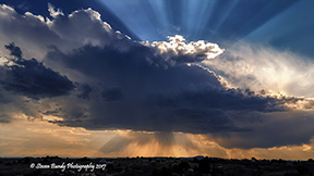 sunset storm clouds